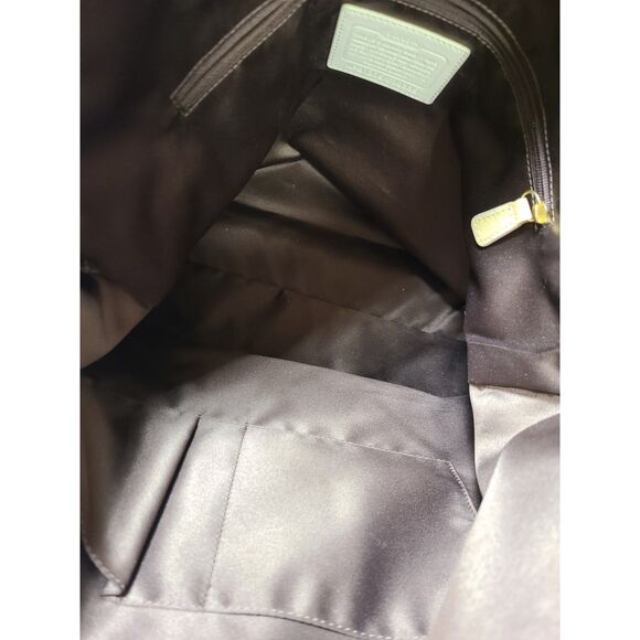 Set of 2 COACH Laura Signature L Logo Black Beige Canvas Shoulder Bag Tote - Picture 4 of 12